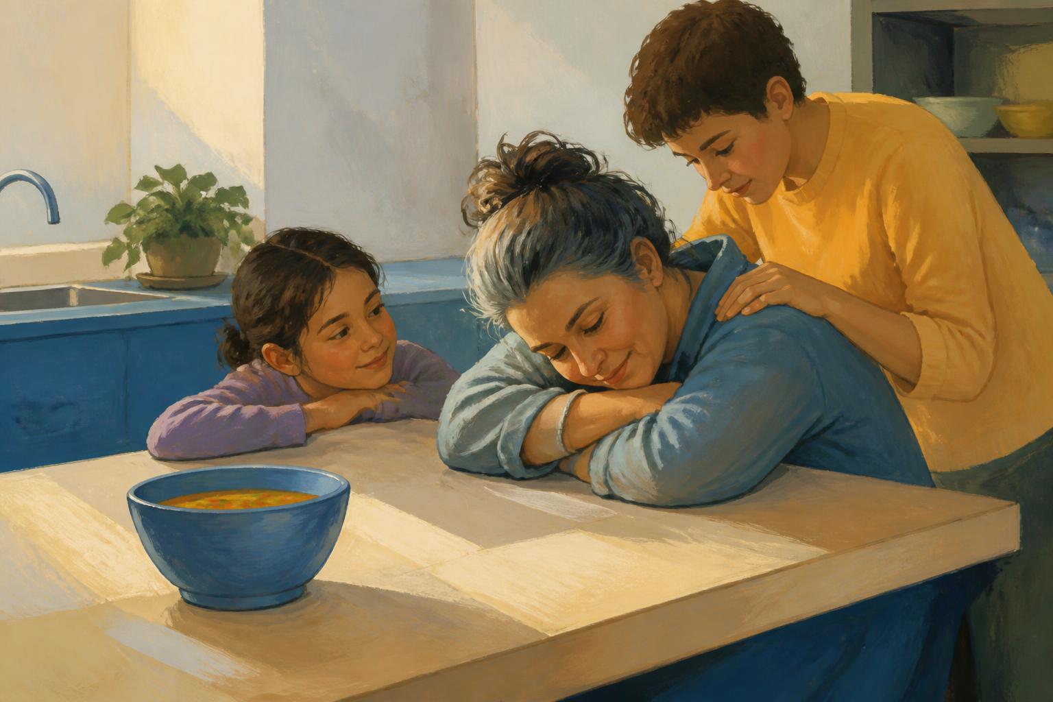 Painterly scene for When Rest Owes Nothing