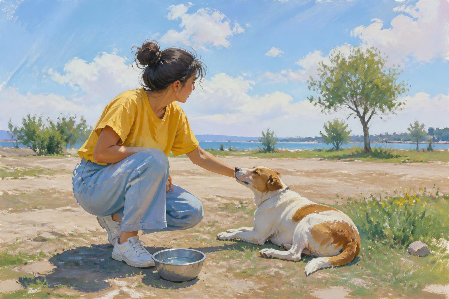 Painterly scene for Love Is Not Guesswork