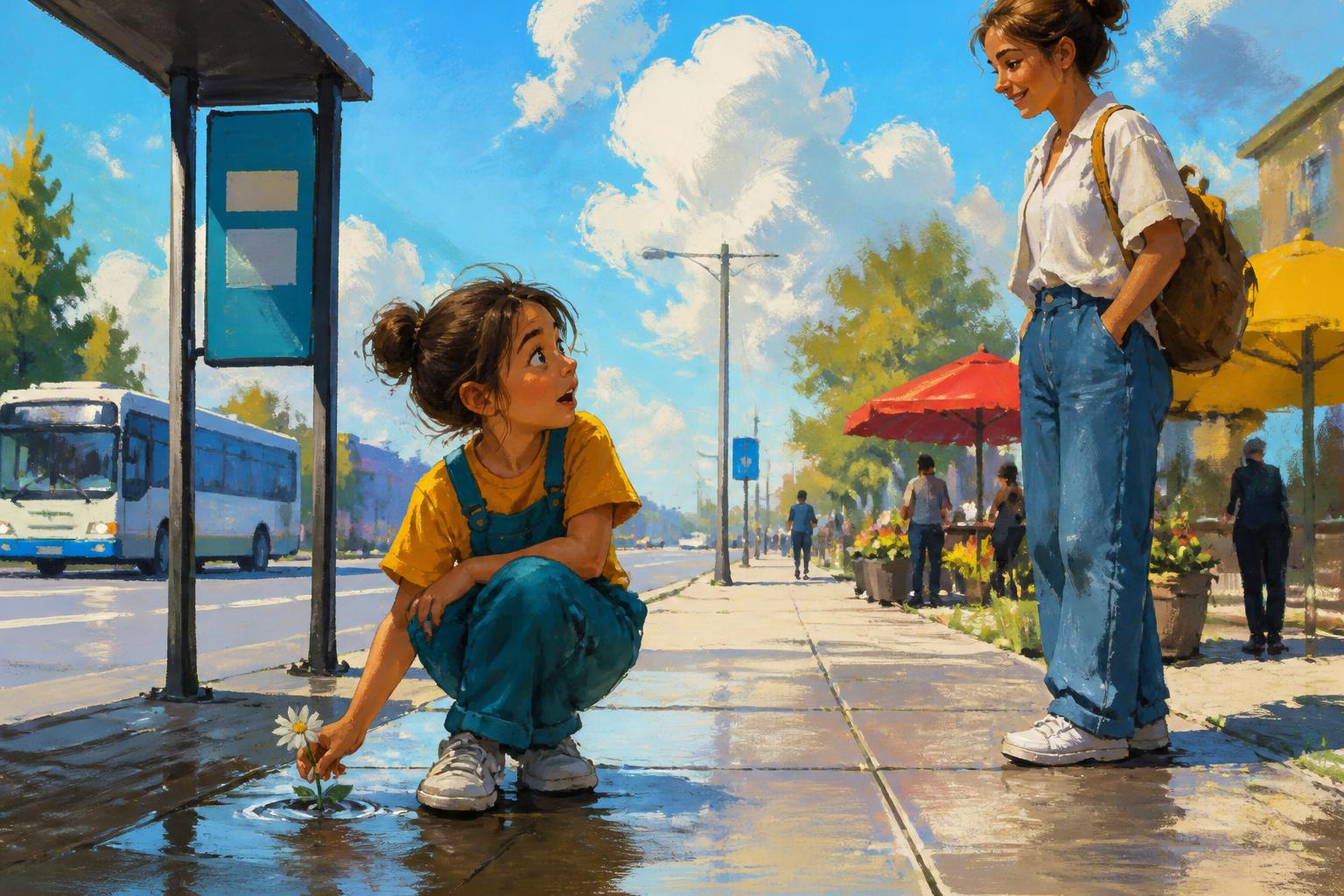 Painterly scene for Quiet Is Not a Judge