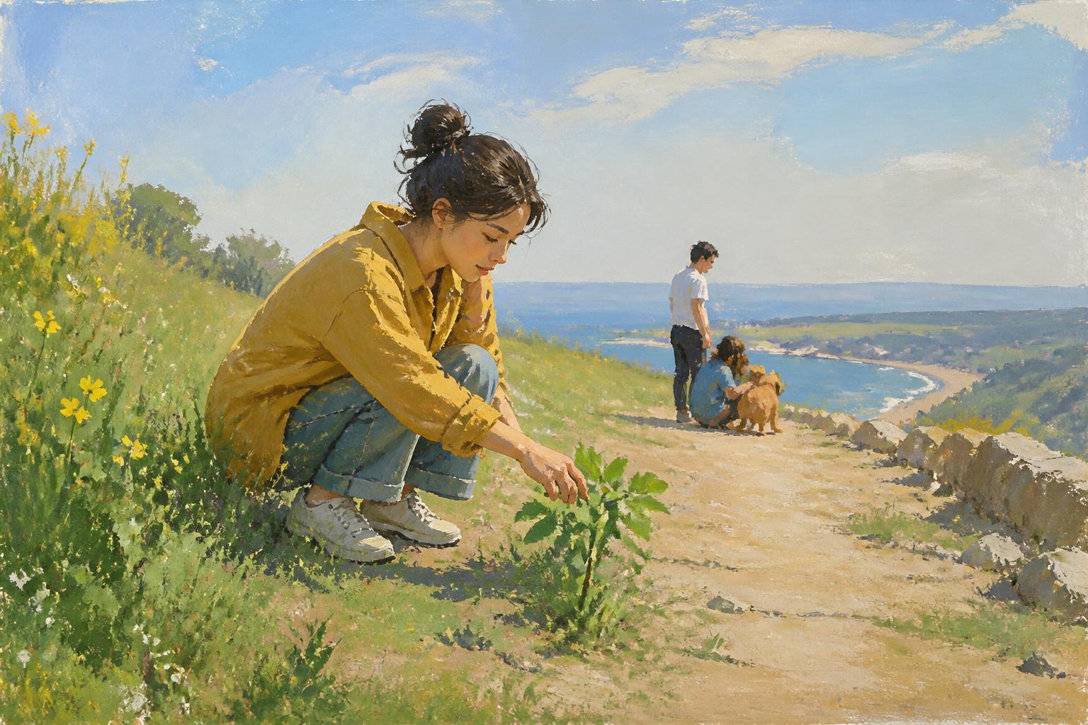 Painterly scene for Correction Fails When Seeker Referees It.