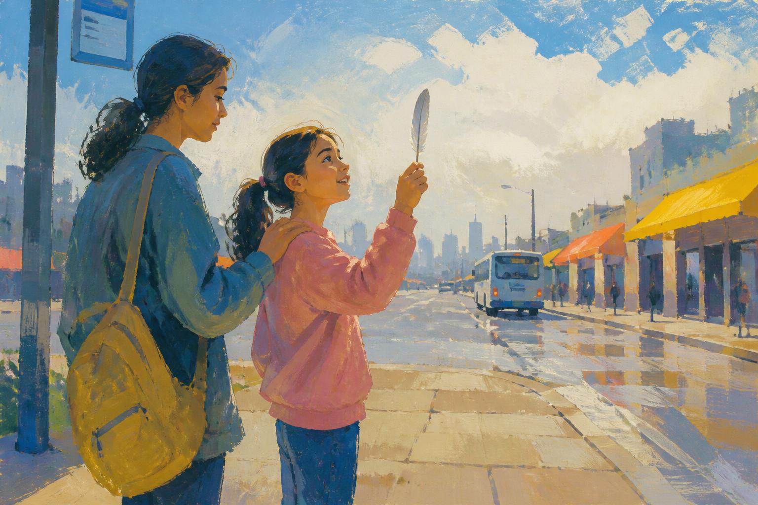 Painterly scene for Who Holds the Test