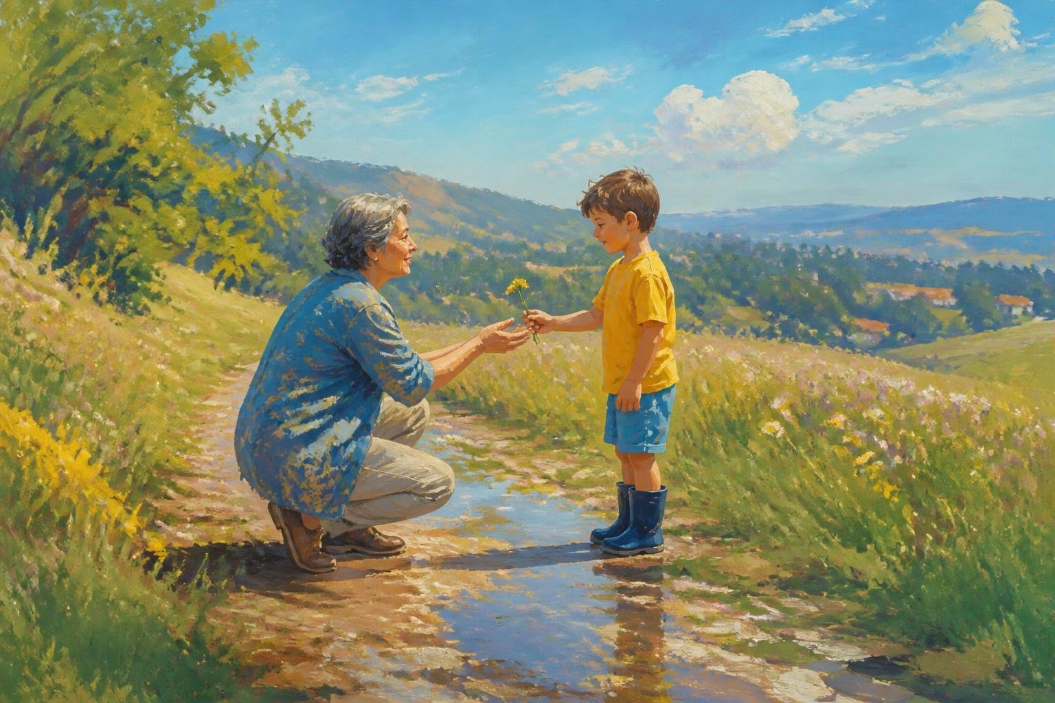 Painterly scene for Free Inside, Responsible Outside