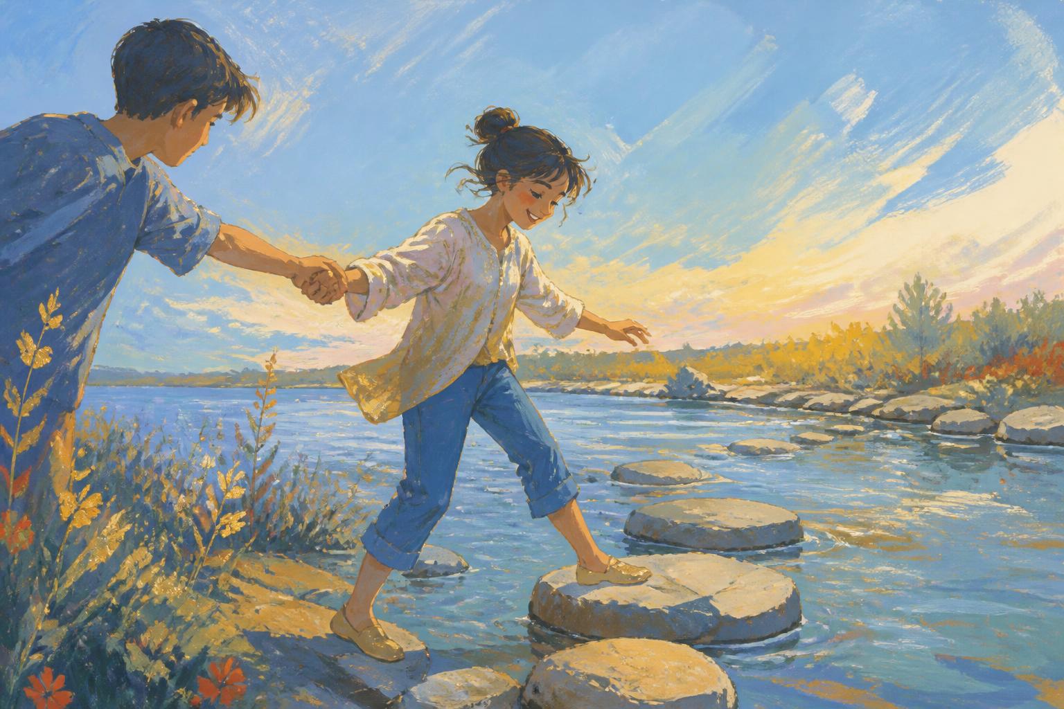Painterly scene for Let Life Test the Claim