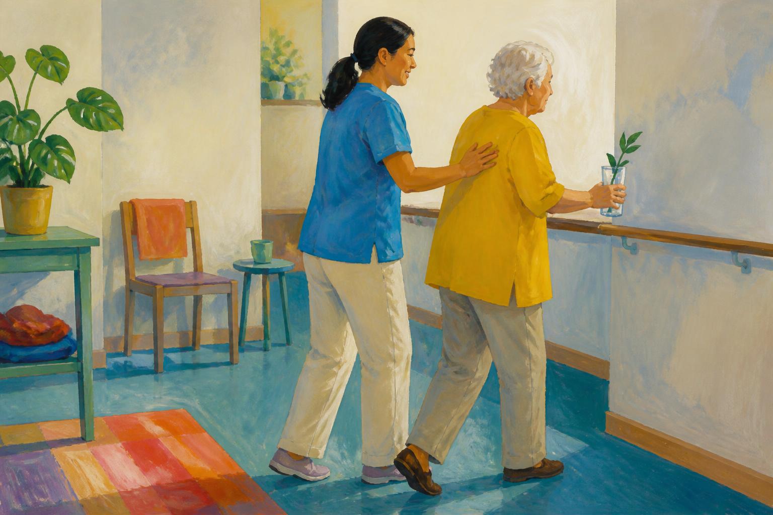 Painterly scene for A Real No After Awe