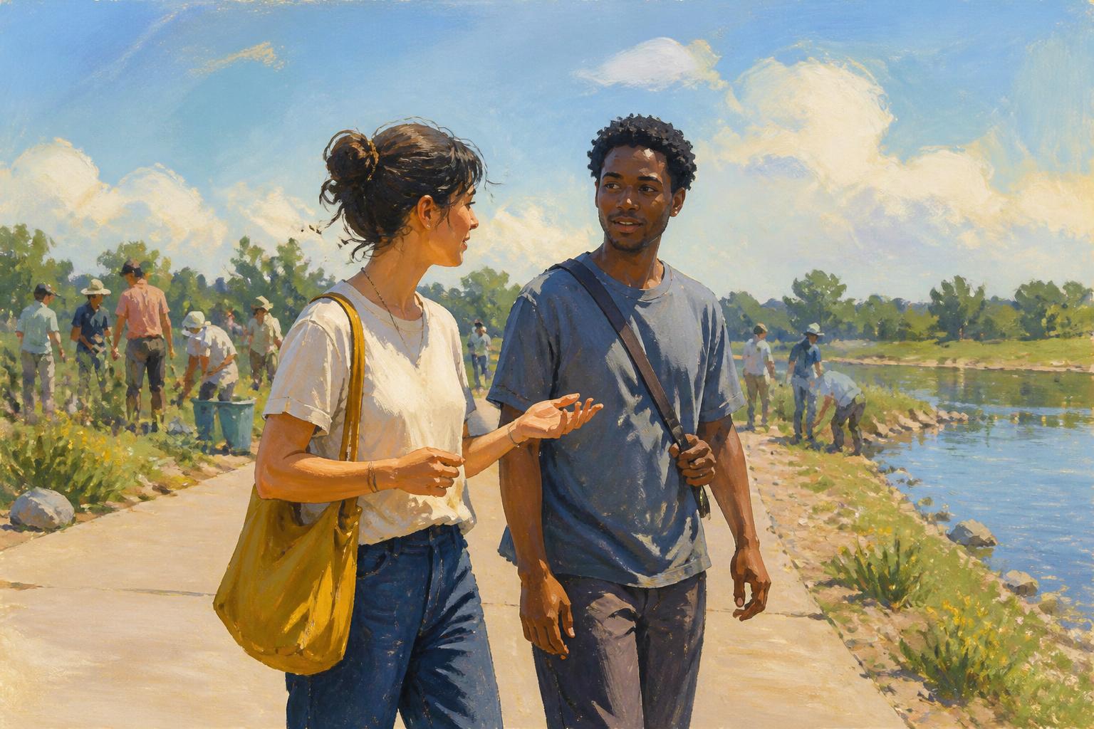 Painterly scene for Ask What It Protects