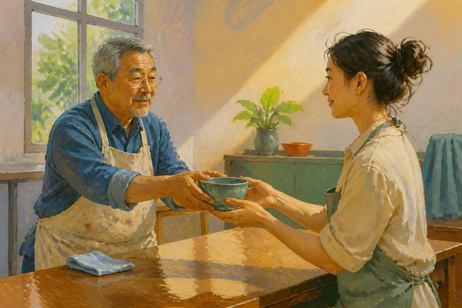 Painterly scene for Good Advice Is Not Yet Teaching