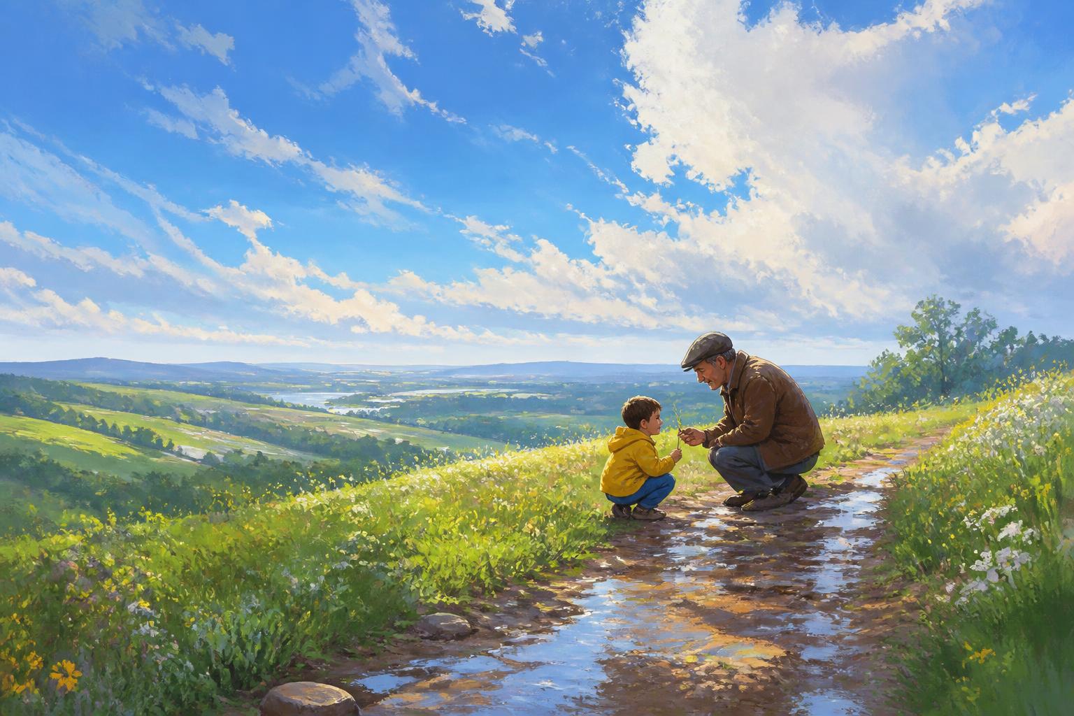 Painterly scene for Insight Needs A Living Network