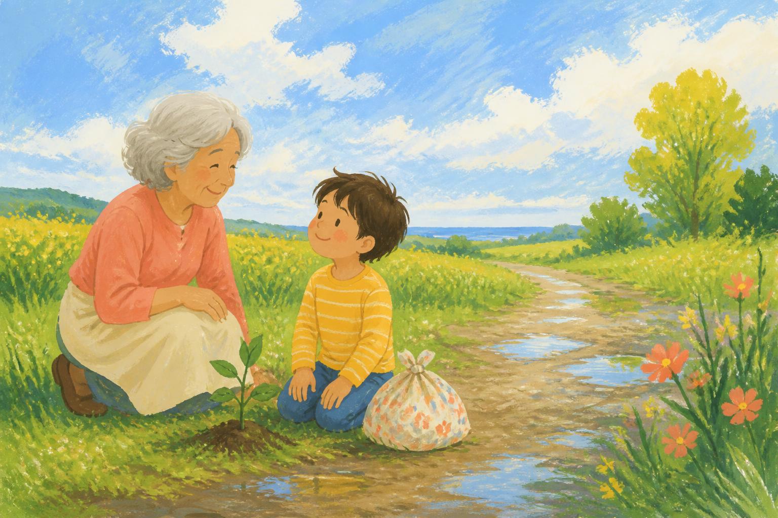 Painterly scene for The Lesson and the Life