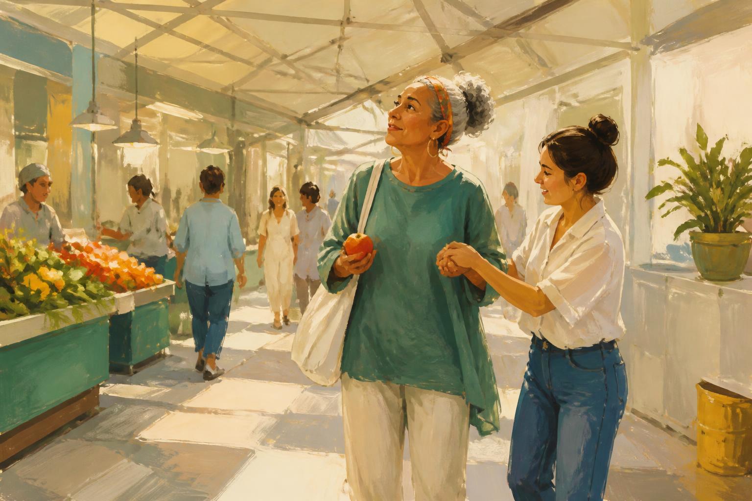 Painterly scene for Correction Survives The Self