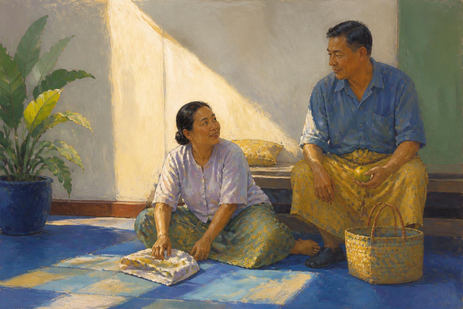 Painterly scene for Do Not Empty Alone