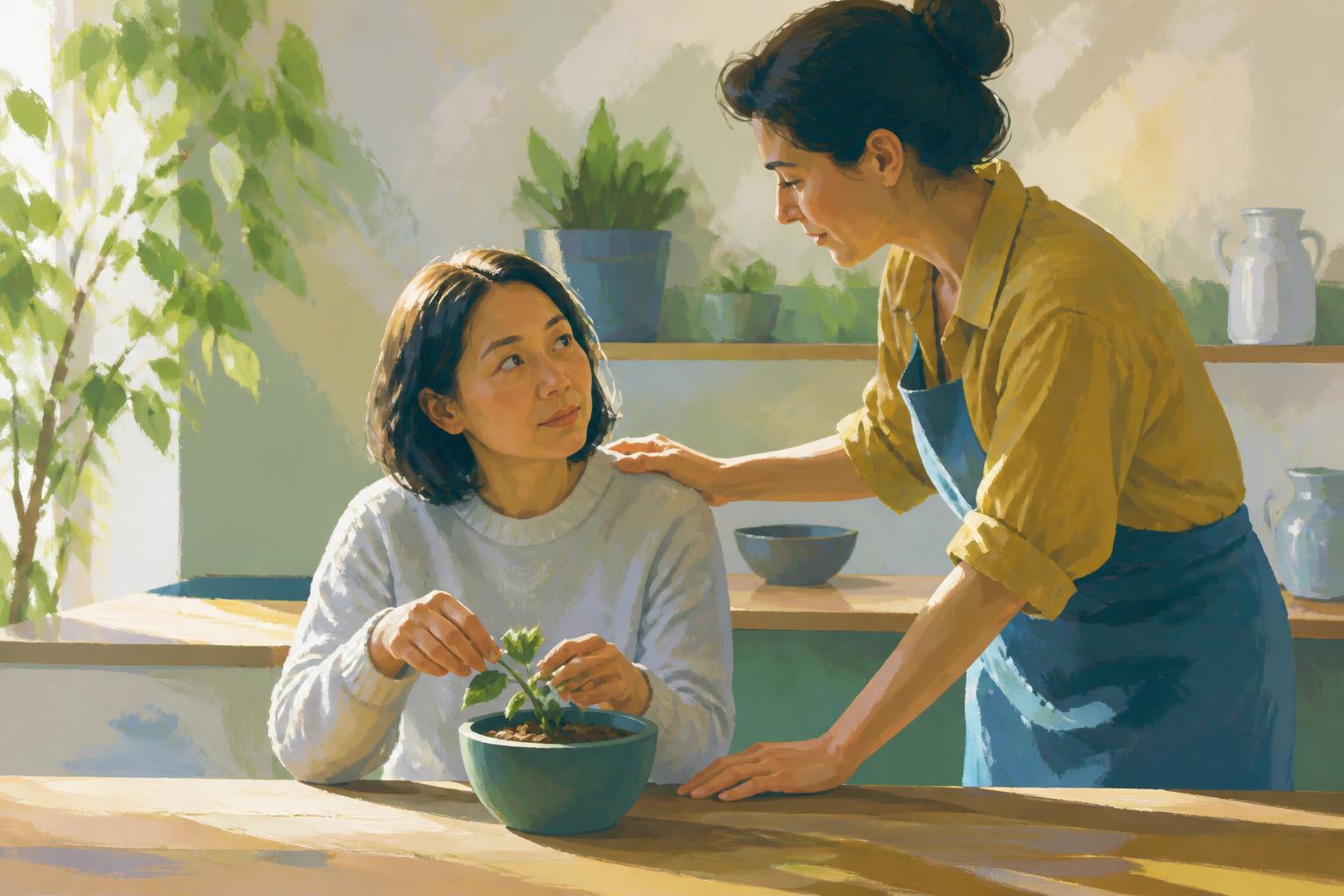 Painterly scene for The Quiet Has No Address