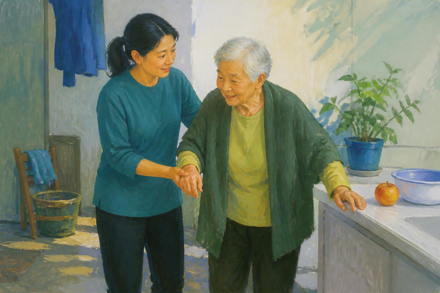 Painterly scene for Correction Keeps Insight Honest