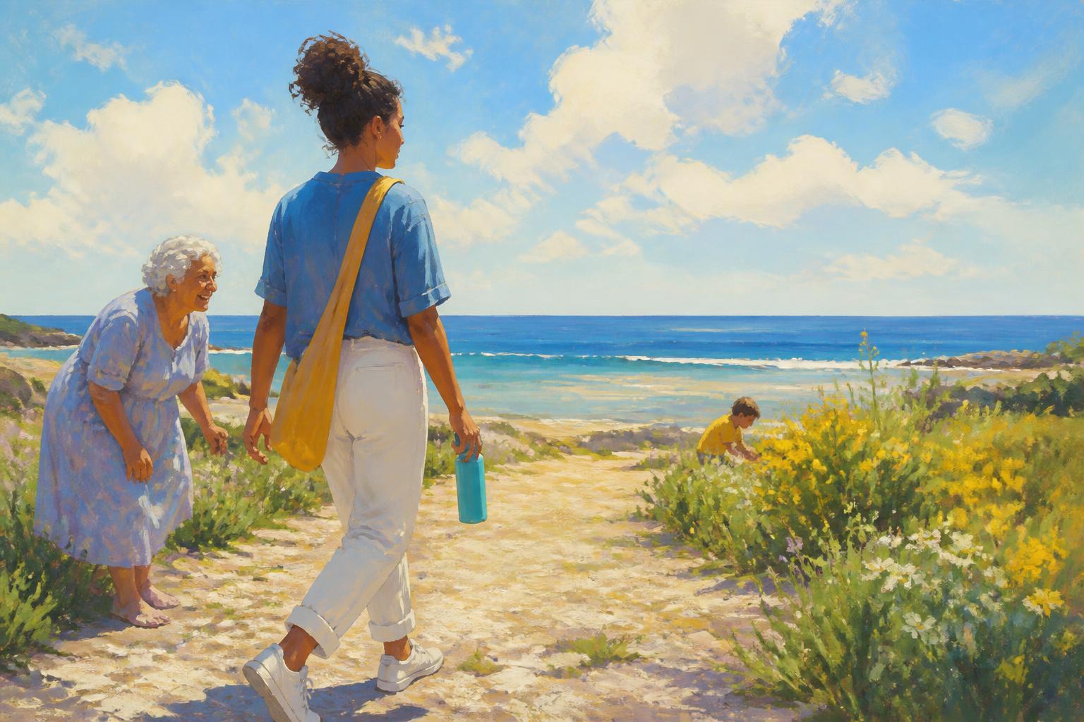 Painterly scene for When Rest Becomes Another Task