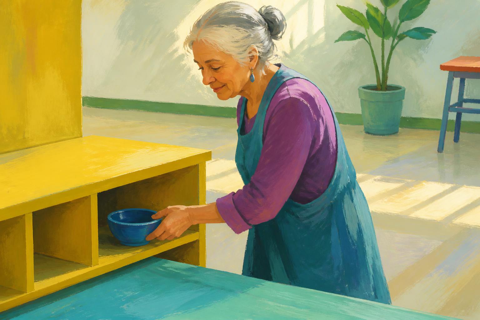 Painterly scene for Correction Can Become a Cage