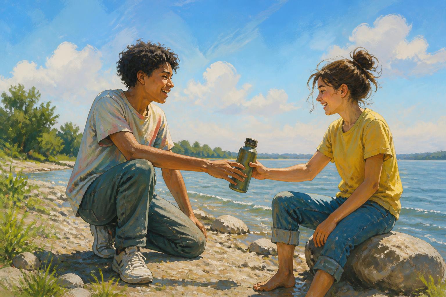 Painterly scene for Ask What Rest Is Missing