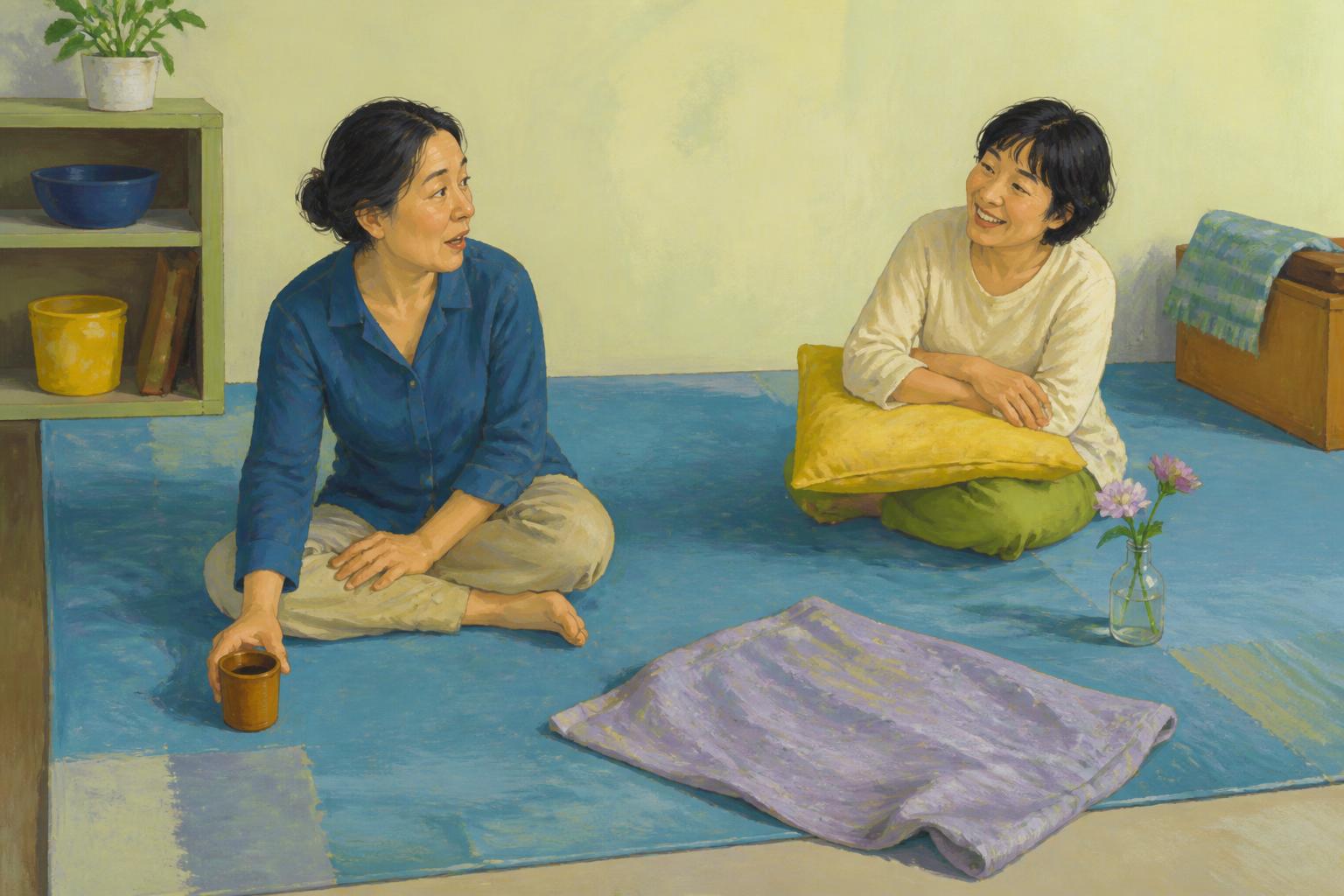 Painterly scene for Who Can Safely Be Alone