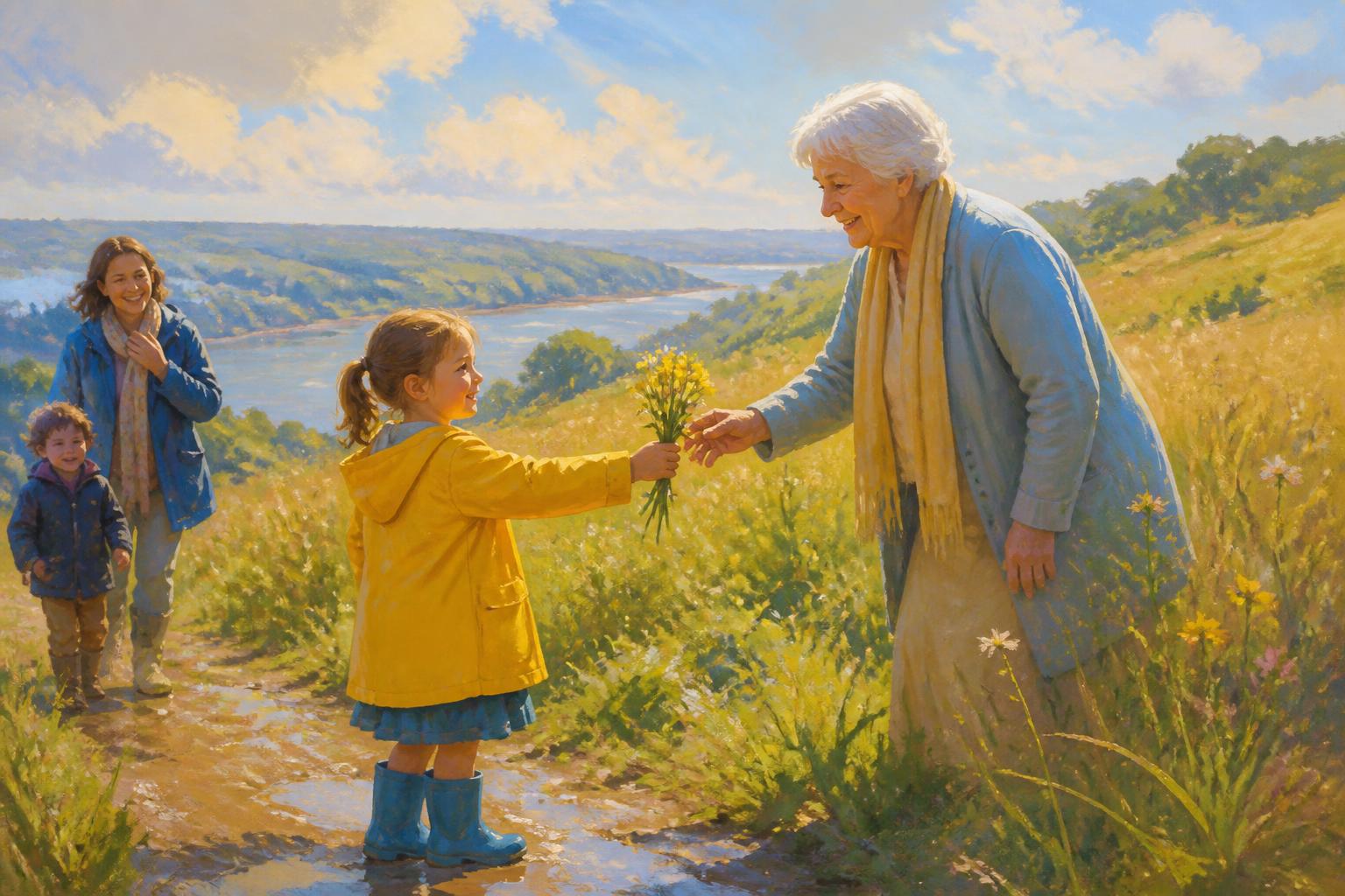 Painterly scene for Help Must Reach Us