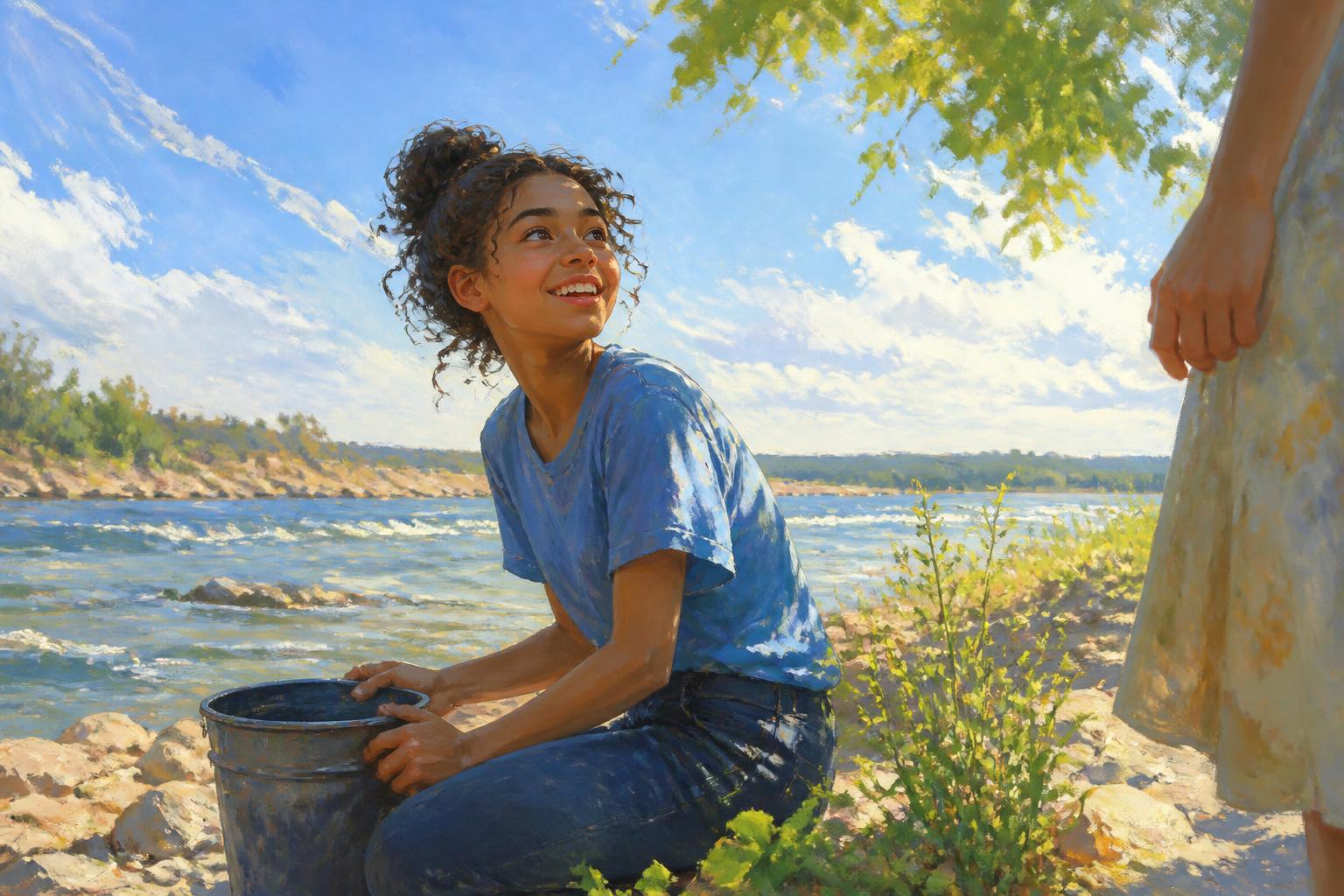 Painterly scene for One Safeguard, Many Names