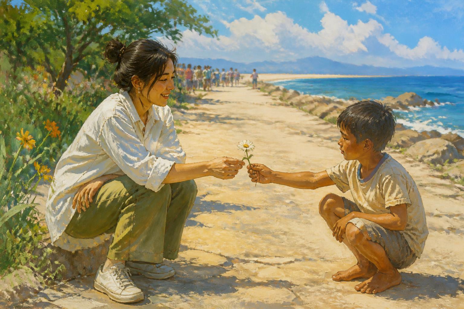 Painterly scene for When Silence Has No Owner