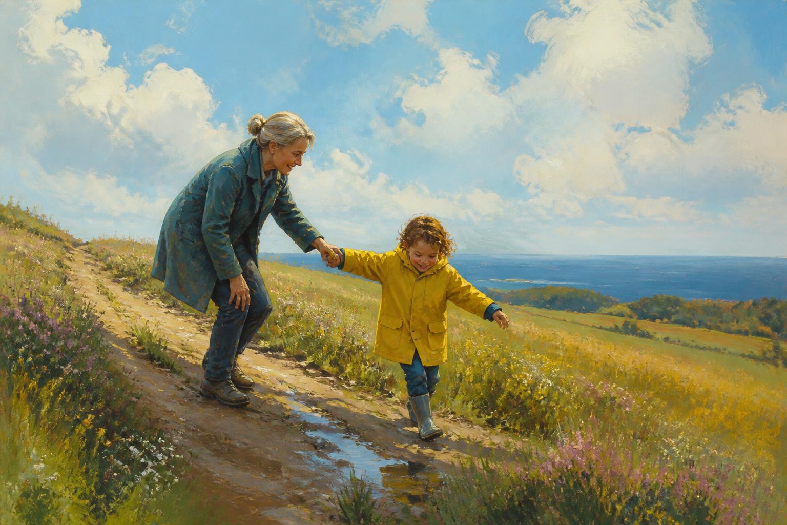 Painterly scene for Behavior Must Bear The Absence