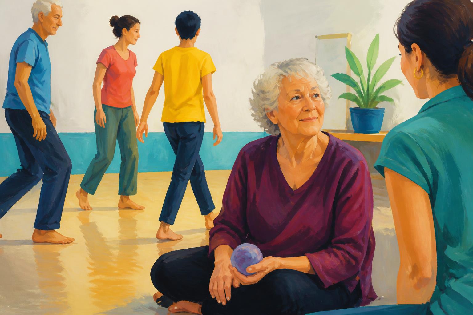 Painterly scene for Love Learns in Company