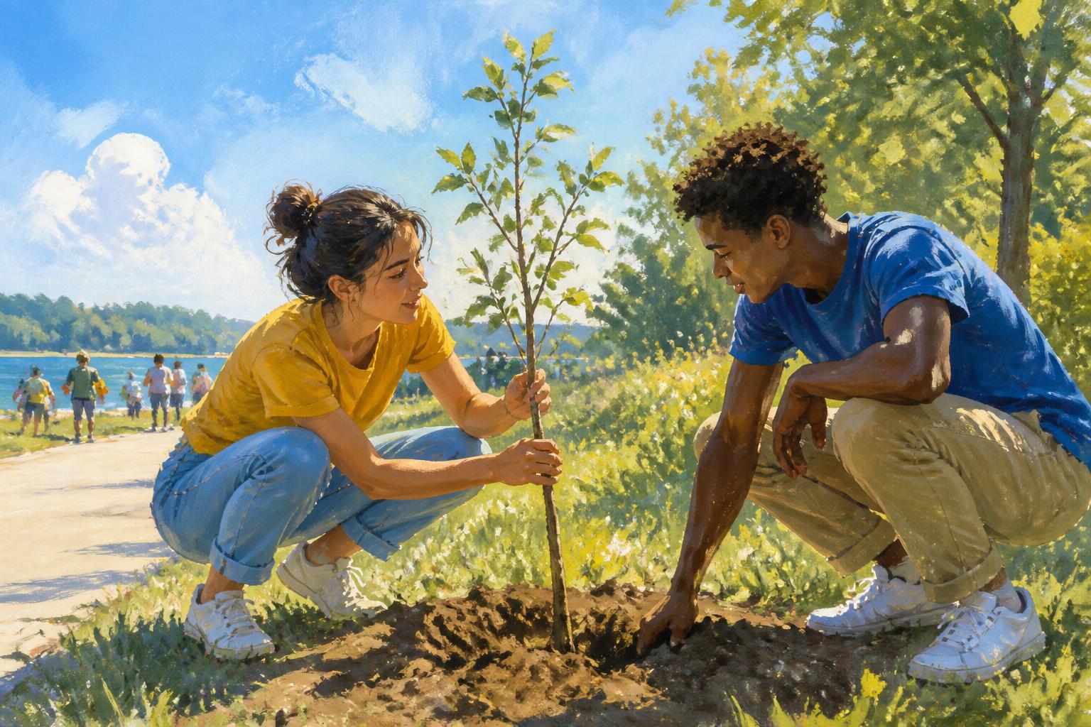 Painterly scene for Call Simple Help By Its Name