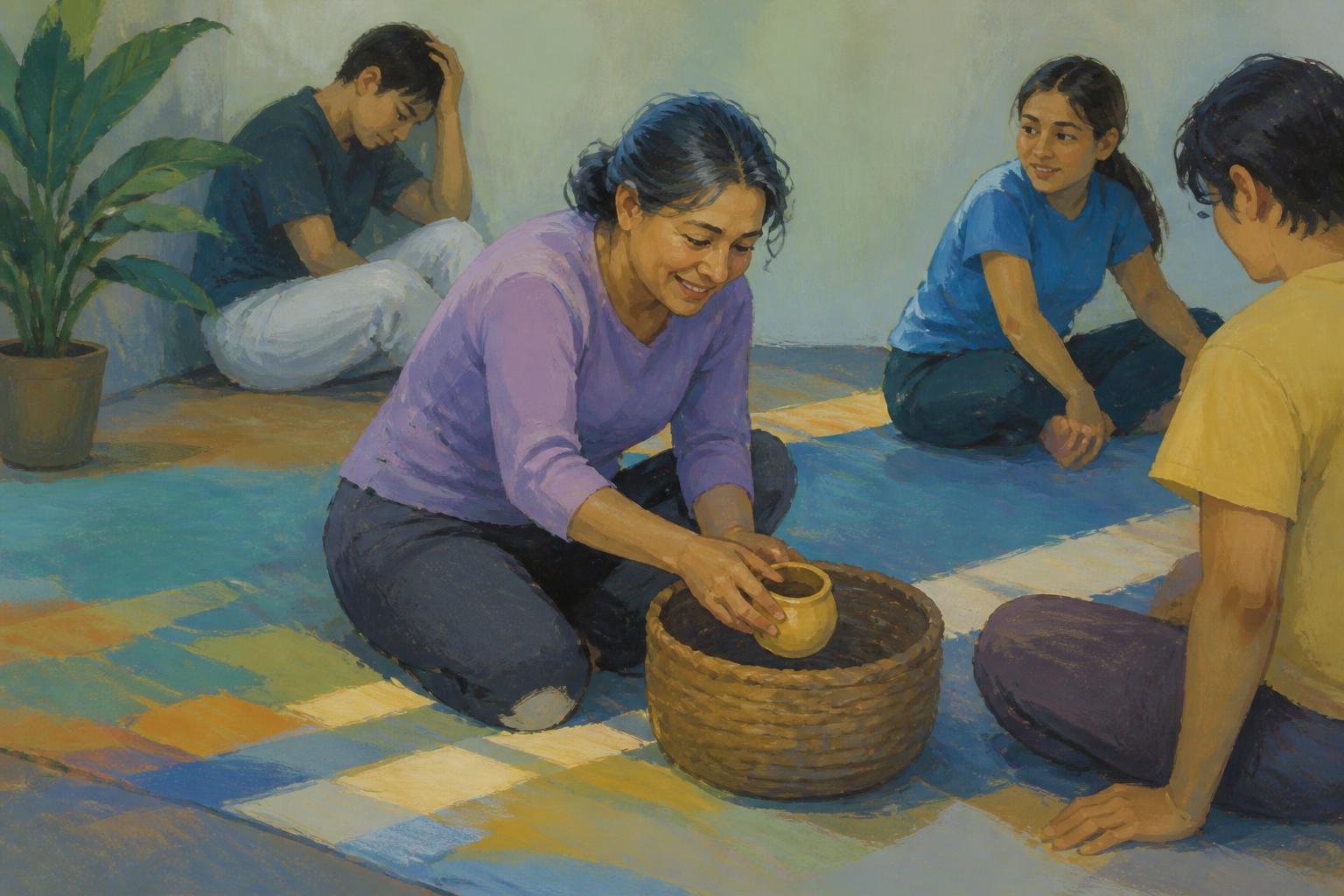 Painterly scene for Triage Alone Certify With Correction.