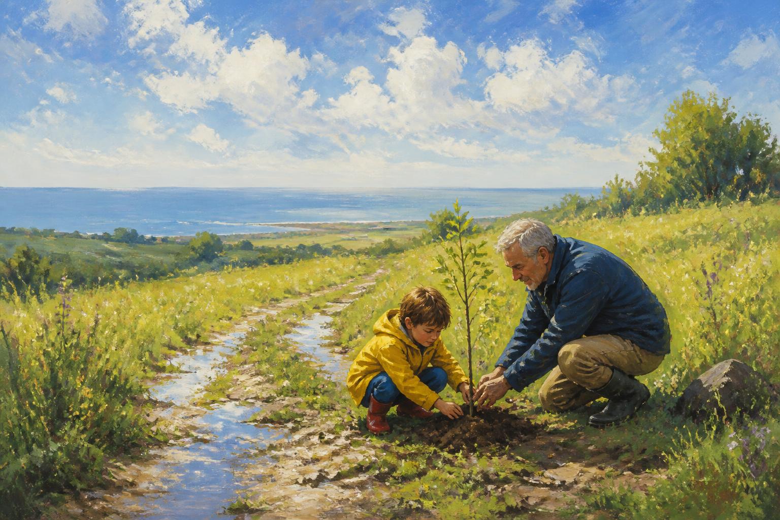 Painterly scene for What Does A Careful Day Change?
