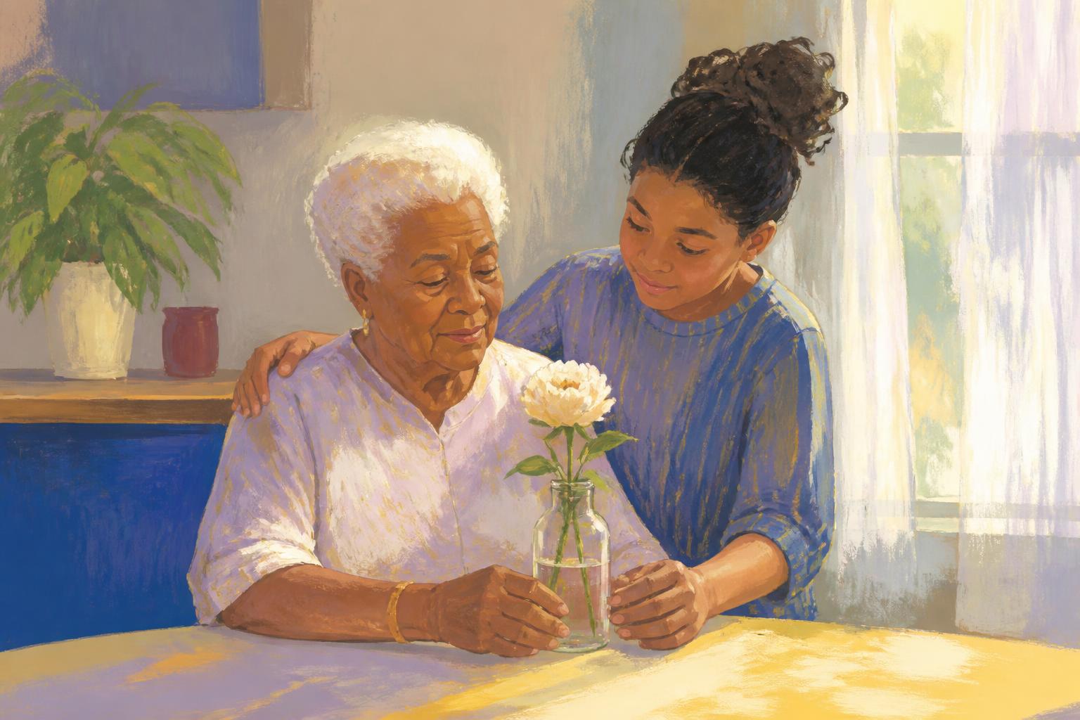 Painterly scene for When Review Was the Work