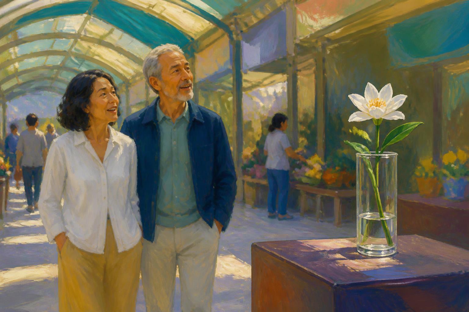 Painterly scene for Let Life Answer Back
