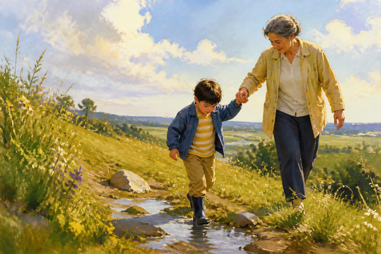 Painterly scene for When Review Asked for Restraint