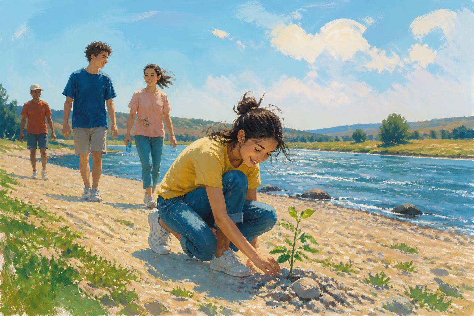 Painterly scene for What Deserves to Guide a Life?