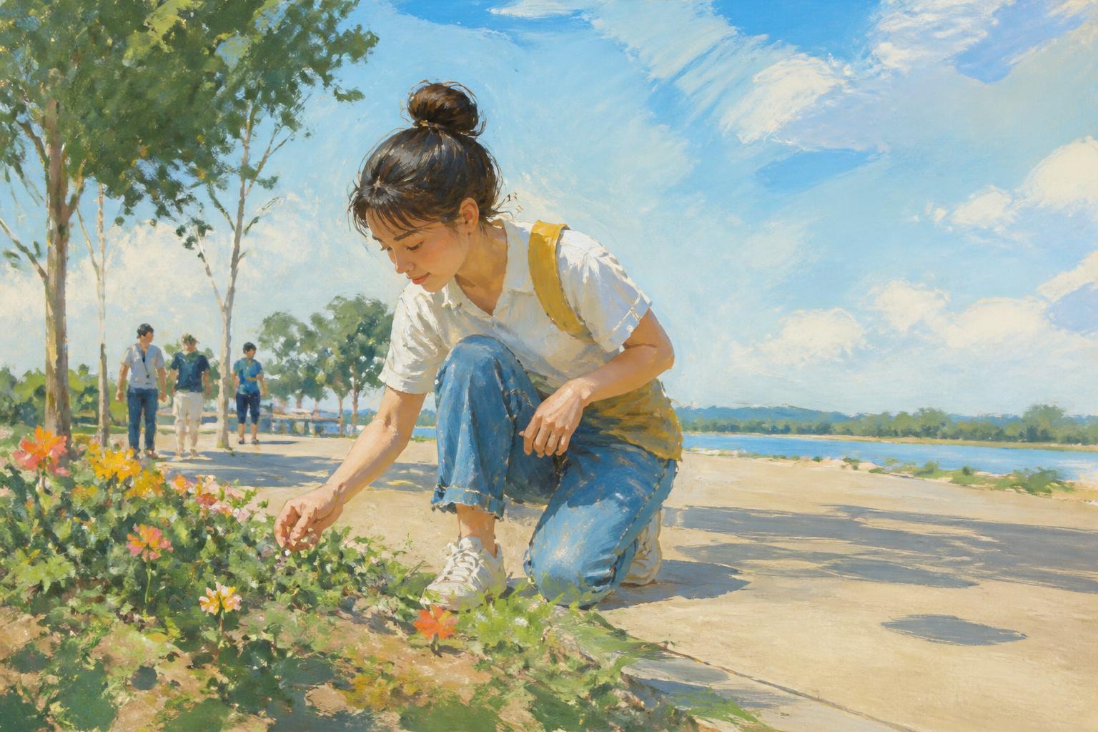 Painterly scene for Do not ask where the stillness goes; ask whether it brings you back.