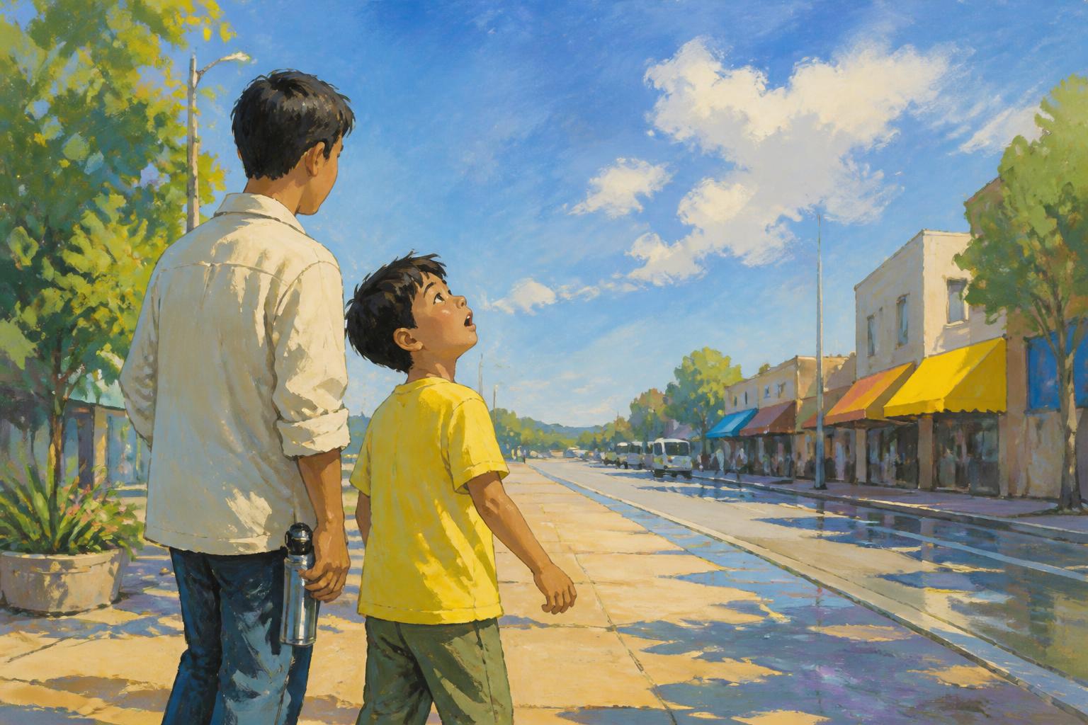Painterly scene for If you control the check, it is not correcting you.