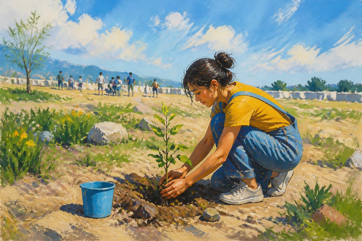 Painterly scene for When you crave their yes, stop auditioning and do one thing you can respect before anyone answers.