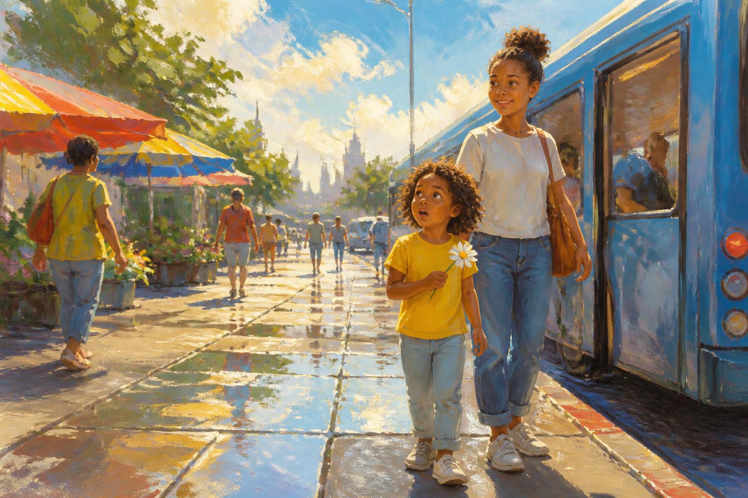 Painterly scene for A quiet that empties the self proves nothing about what you are.
