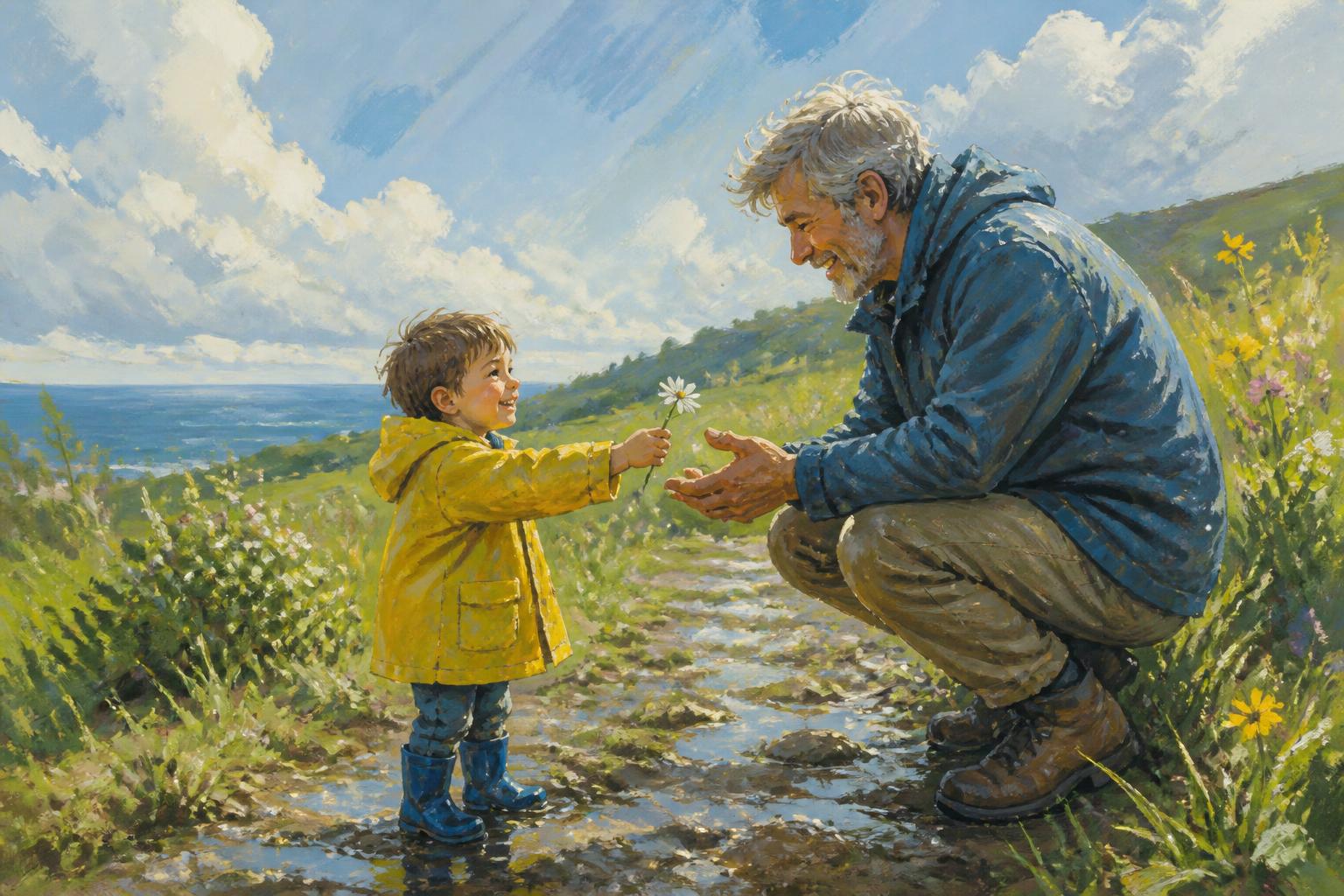 Painterly scene for Use a check that can tell you to stop checking.