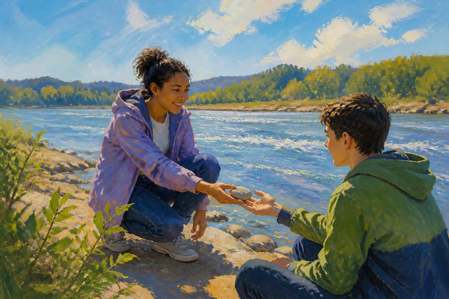 Painterly scene for Do not let a quiet mind become its own judge.