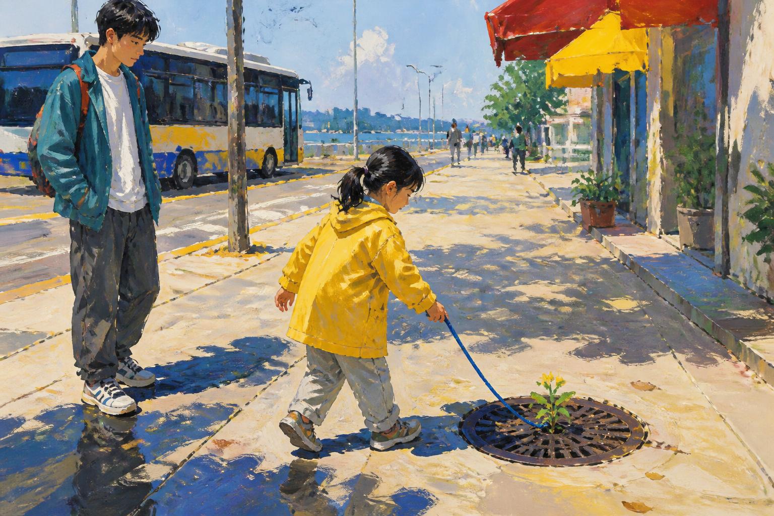 Painterly scene for Do not make a quiet state your judge.