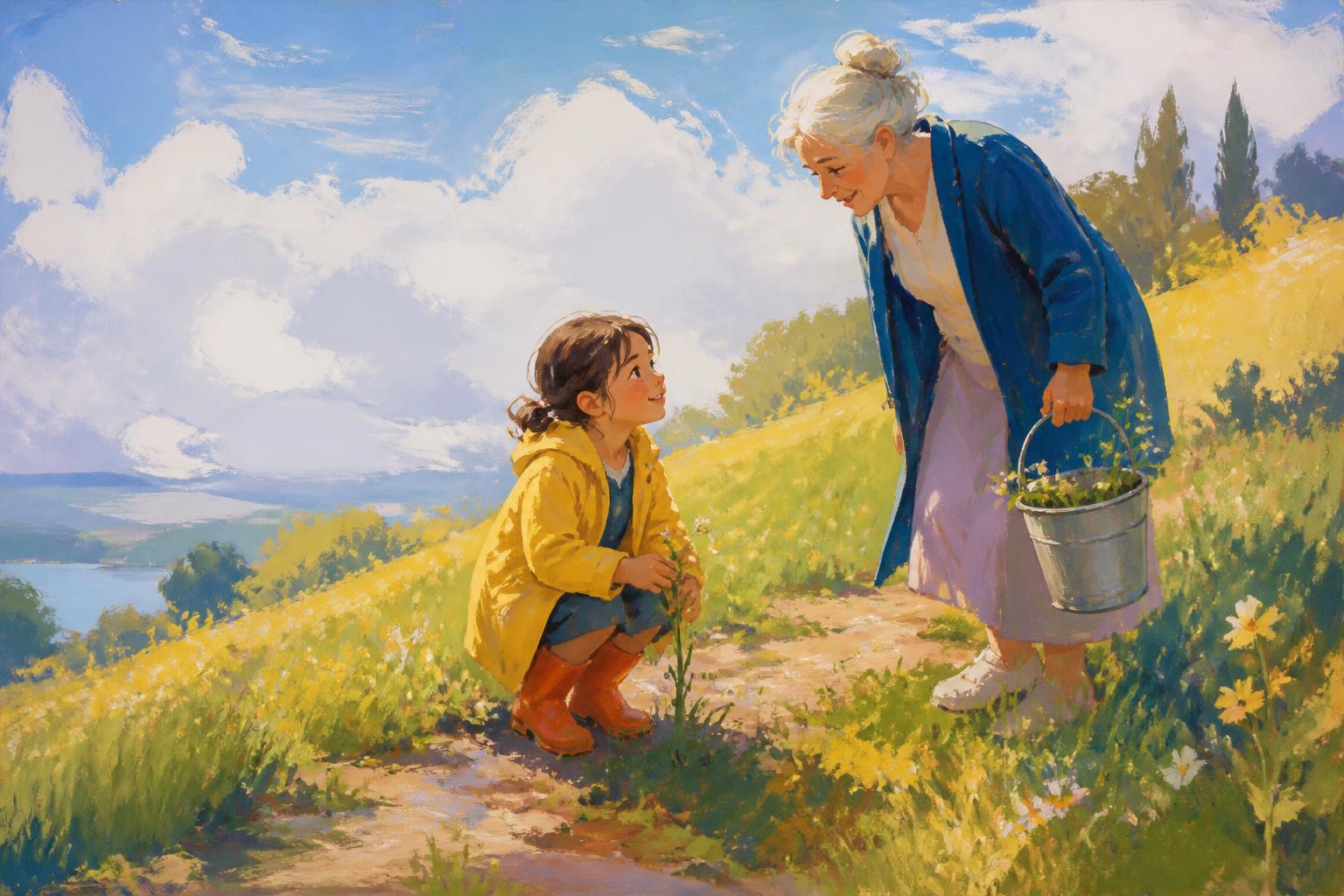 Painterly scene for Before you trust a teaching, ask who gains if you believe it.