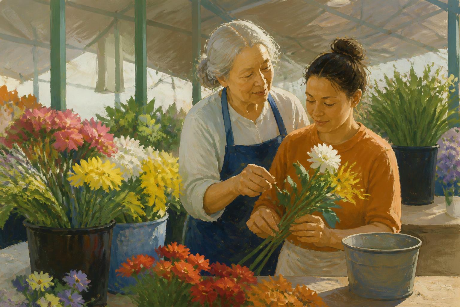 Painterly scene for The proof that something can correct you is that it once did.