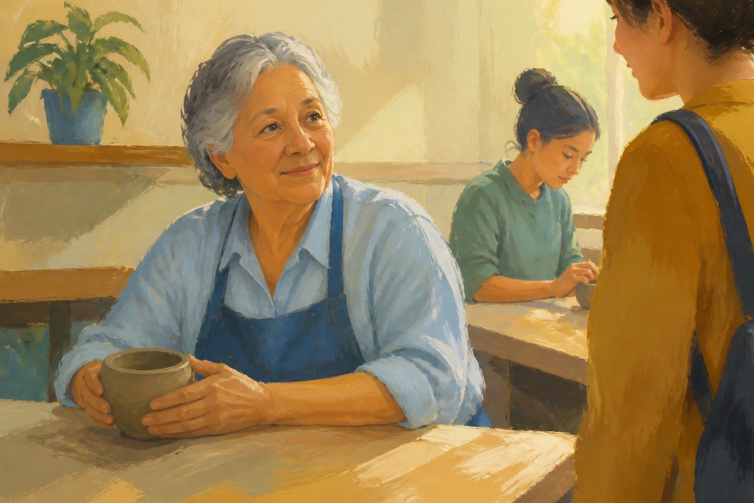 Painterly scene for A deep experience should not leave you answerable only to yourself.